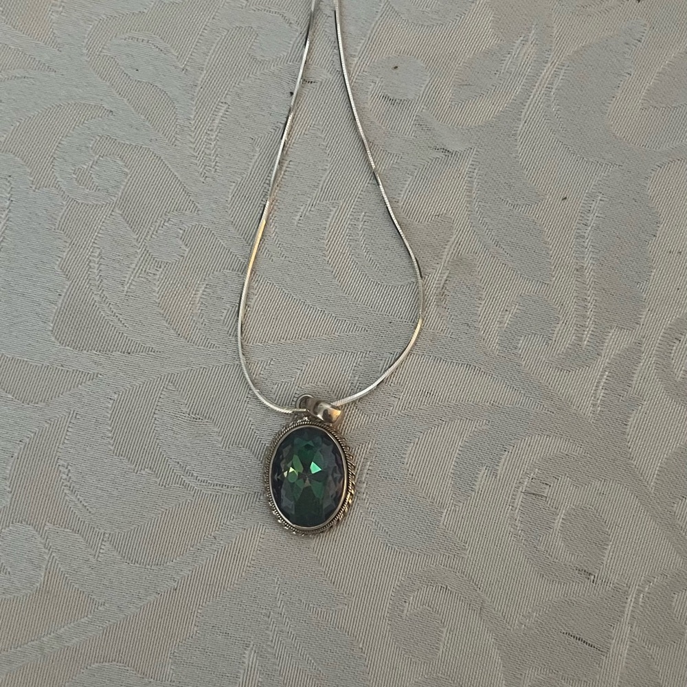 Mystic large gem necklace